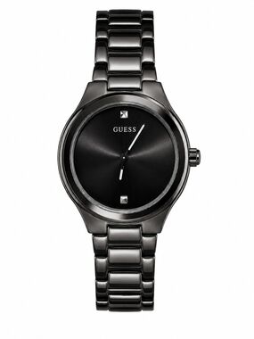 GUESS Black Men's Polished Bracelet Watch